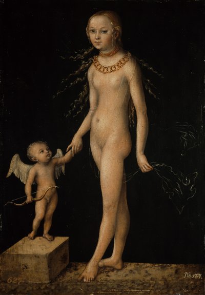 Duits: Venus und Amor Venus en Cupido door Lucas Cranach the Elder