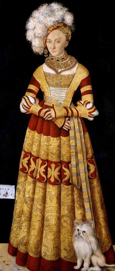 Hertogin Katharina van Mecklenburg door Lucas Cranach the Elder