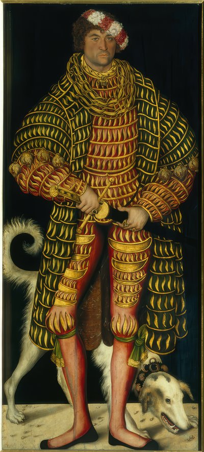Hertog Heinrich de Vrome van Saksen / Cranach door Lucas Cranach the Elder