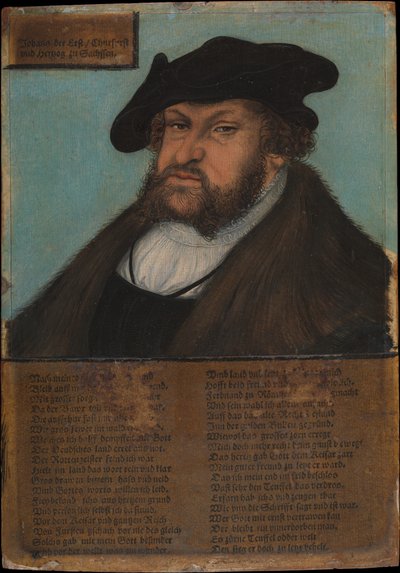 Johann I 1468-1532, de Standvastige, Keurvorst van Saksen, 1532-33 door Lucas Cranach the Elder