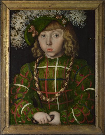 Johann Frederik I, keurvorst van Saksen 1503-1554, 1509 door Lucas Cranach the Elder