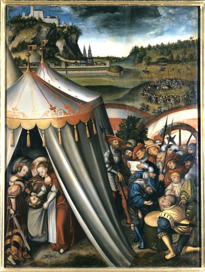 Judith in de tent van Holofernes door Lucas Cranach the Elder
