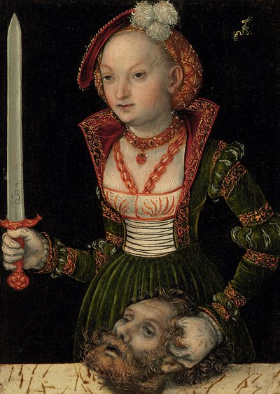 Judith met het hoofd van Holofernes door Lucas Cranach the Elder