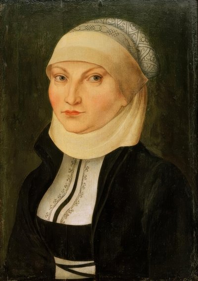 Katharina von Bora, vrouw van Maarten Luther, Lippendorf (Saksen) door Lucas Cranach the Elder