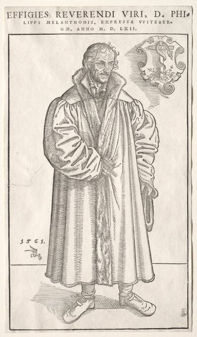 Philipp Melanchthon door Lucas Cranach the Elder