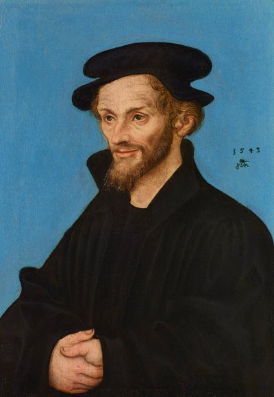 Portret van Philipp Melanchthon door Lucas Cranach the Elder