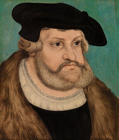 Portret van Frederik de Wijze, hertog van Saksen door Lucas Cranach the Elder