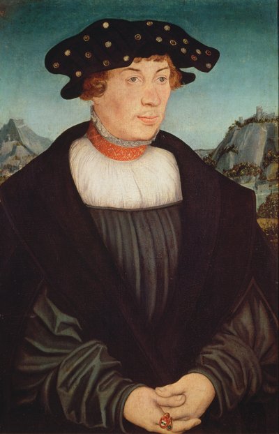 Portret van Hans Melber, 1526 door Lucas Cranach the Elder