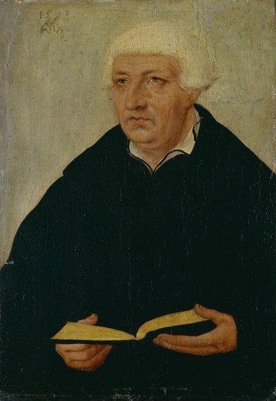 Portret van Johannes Bugenhagen 1485-1558 door Lucas Cranach the Elder