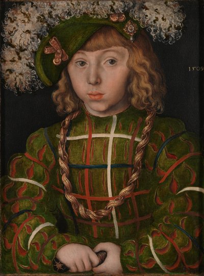 Portret van Jan Frederik I, de Grootmoedige door Lucas Cranach the Elder