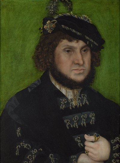 Portret van Johan van Saksen 1468-1532, 1509 door Lucas Cranach the Elder