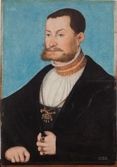Portret van prins Joachim door Lucas Cranach the Elder