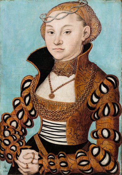 Portret van prinses Maria van Saksen door Lucas Cranach the Elder