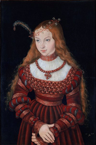 Portret van prinses Sibylle van Kleef door Lucas Cranach the Elder