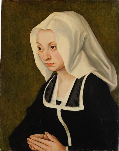 Portret van een vrouw door Lucas Cranach the Elder