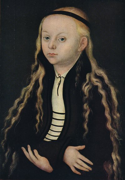 Portret van een jong meisje, 16e eeuw, 1939 door Lucas Cranach the Elder