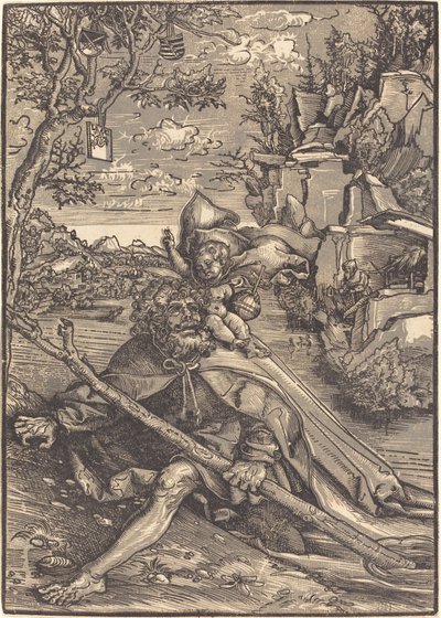 Sint Christoffel door Lucas Cranach the Elder