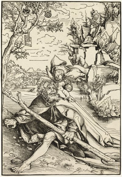 Sint Christoffel door Lucas Cranach the Elder