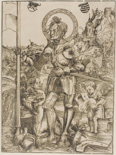 Sint Joris staand door Lucas Cranach the Elder