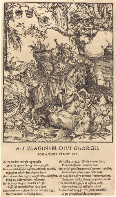 Sint Joris en de Draak door Lucas Cranach the Elder