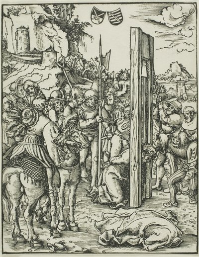 Sint Matthias, uit Het martelaarschap van de apostelen door Lucas Cranach the Elder