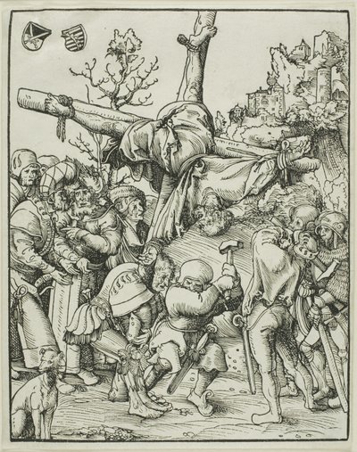 Sint Petrus, uit Het martelaarschap van de apostelen door Lucas Cranach the Elder