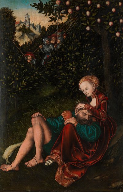 Samson en Delila door Lucas Cranach the Elder