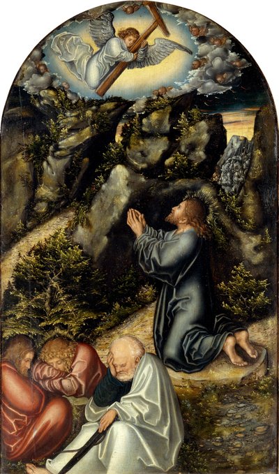 De Agonie in de Tuin door Lucas Cranach the Elder