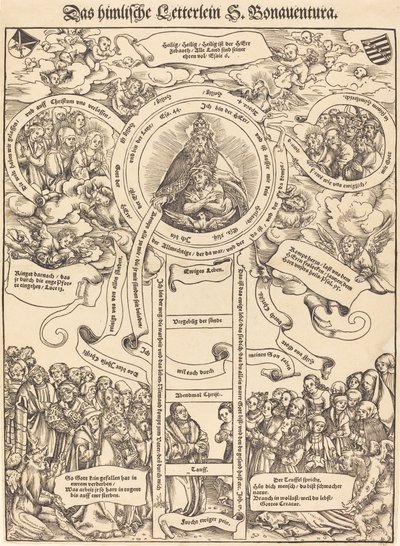 De Hemelse Ladder van Sint Bonaventura door Lucas Cranach the Elder