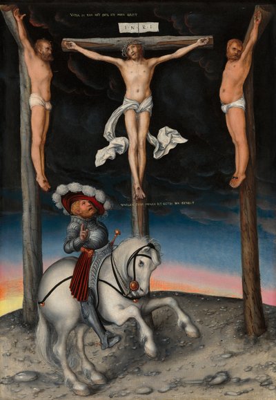 De Kruisiging met de Bekeerde Centurion, 1536 door Lucas Cranach the Elder