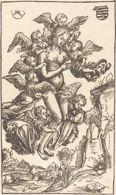 De Extase van Sint Maria Magdalena door Lucas Cranach the Elder