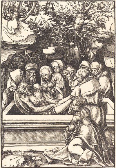 De graflegging door Lucas Cranach the Elder