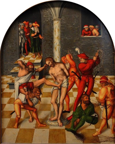 De geseling van Christus, 1538 door Lucas Cranach the Elder