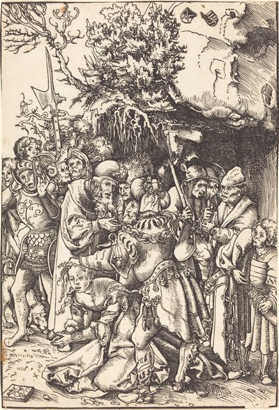 Het Martelaarschap van Sint Barbara door Lucas Cranach the Elder