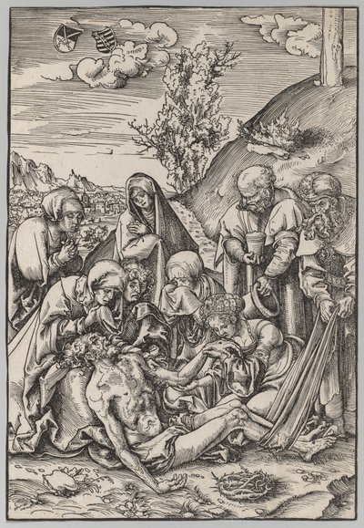 De Passie: De klaagzang, 1509 door Lucas Cranach the Elder