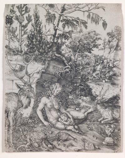 De boetedoening van Sint Johannes Chrysostomus door Lucas Cranach the Elder