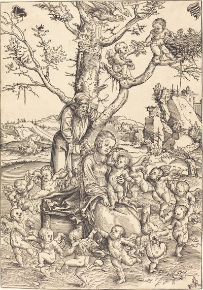 De Rust tijdens de Vlucht naar Egypte door Lucas Cranach the Elder