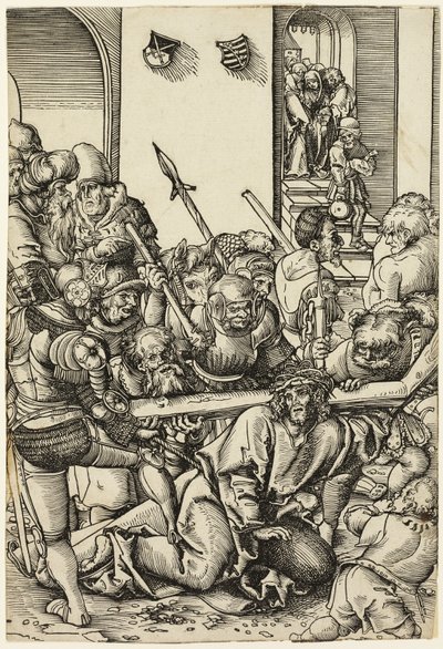De weg naar Golgotha, uit de Passie door Lucas Cranach the Elder