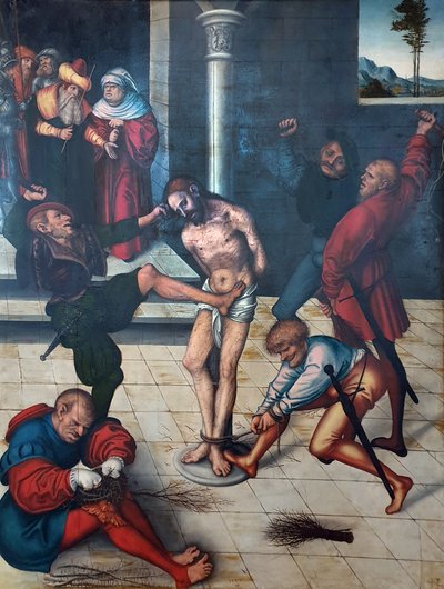 De geseling van Christus door Lucas Cranach the Elder