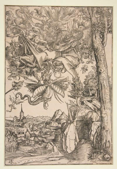 De beproevingen van Sint Antonius door Lucas Cranach the Elder
