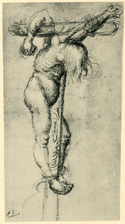 Dief aan het kruis door Lucas Cranach the Elder