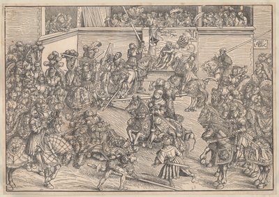 Toernooi, 1509 door Lucas Cranach the Elder