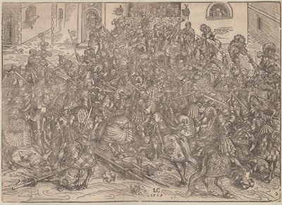 Toernooi, 1509 door Lucas Cranach the Elder