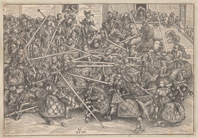 Toernooi, 1509 door Lucas Cranach the Elder