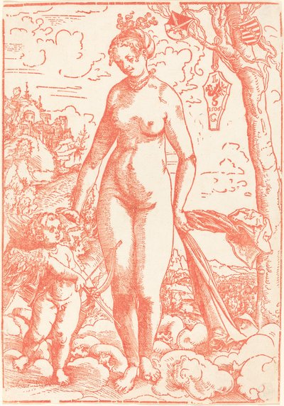 Venus en Cupido door Lucas Cranach the Elder