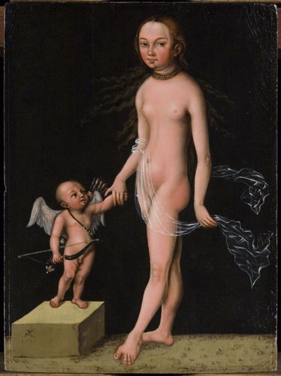 Venus en Cupido door Lucas Cranach the Elder