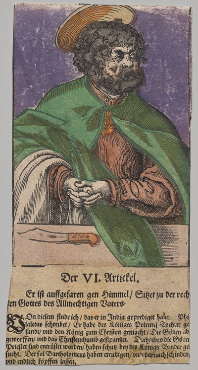 Bartholomeüs van Christus, de Apostelen, en Sint Paulus door Lucas Cranach the Elder, After