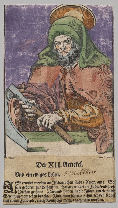 Matthias van Christus, de Apostelen, en Sint Paulus door Lucas Cranach the Elder, After