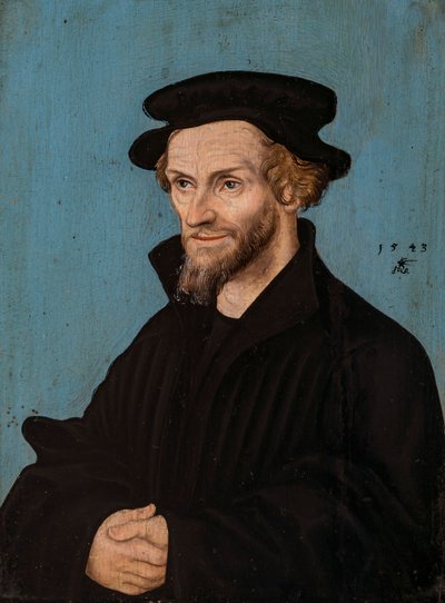 Philip Melanchthon door Lucas Cranach the Elder and workshop