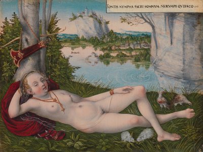 Nimf van de Lente, ca. 1545-50 door Lucas Cranach the Younger